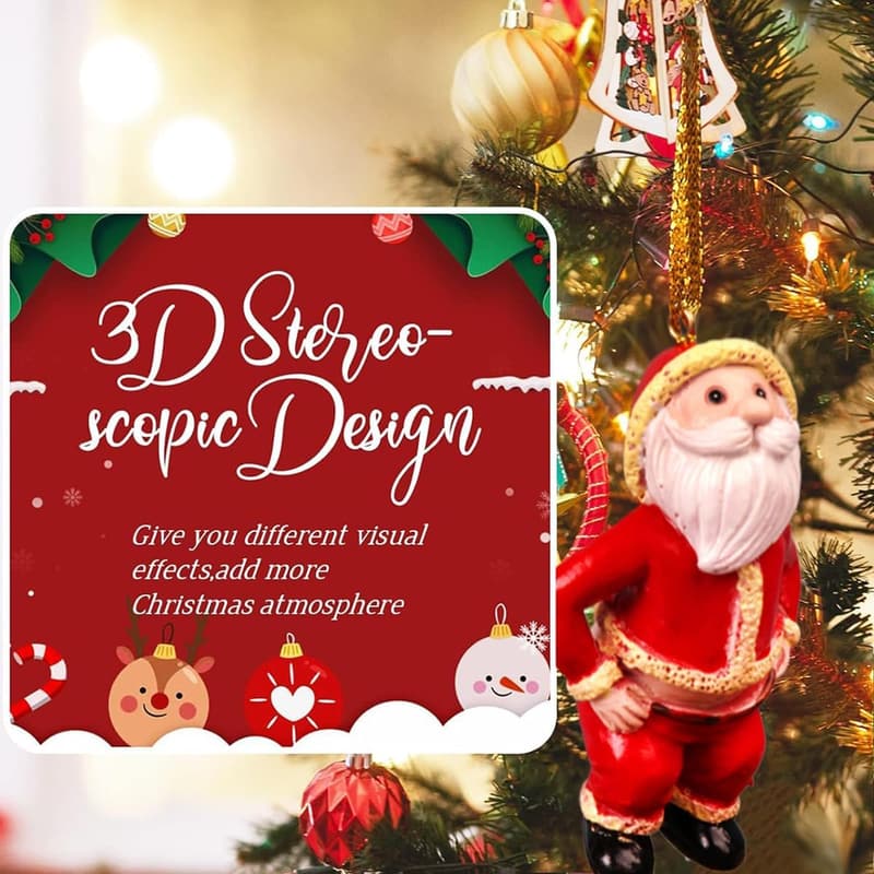 Naughty Santa Weihnachtsmann Ornament für festliche Dekoration
