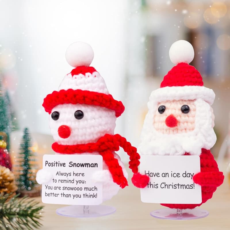 Hilfe und Unterstützung: Positive Weihnachtsdeko Schneemann und Hirsch