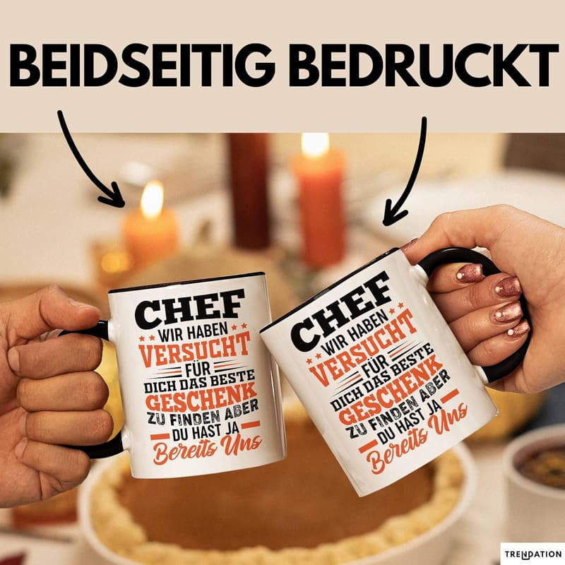 Lustige Tasse für den besten Chef – einzigartiges Geschenk