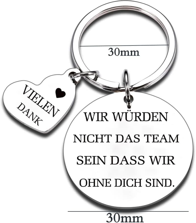 Wertschätzung Schlüsselanhänger für Trainer und Kollegen