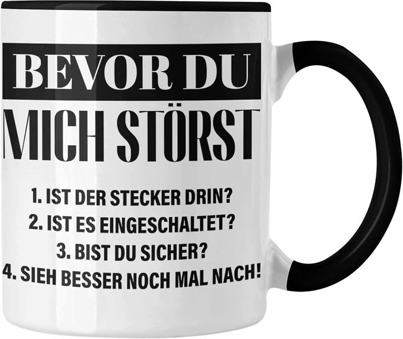 IT Techniker Tasse mit lustigem Spruch für Männer