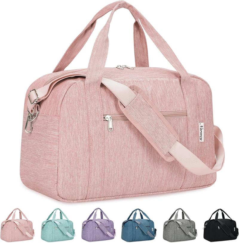 Kleine Reisetasche für Damen - Handgepäck 45x36x20 (Rosa)