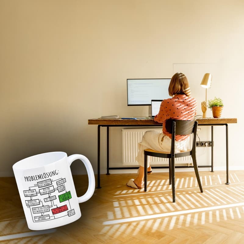 Witzige Kaffeetasse 