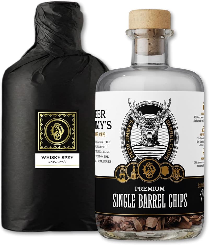 DIY Whisky Geschenkeset mit Eichenfass-Chips für Männer