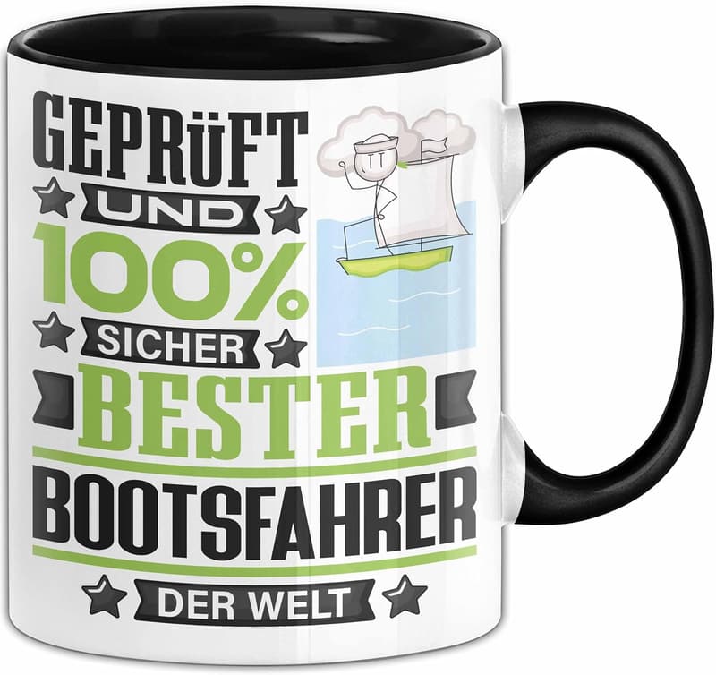 Lustiges Geschenk für Bootsfahrer – Tasse 