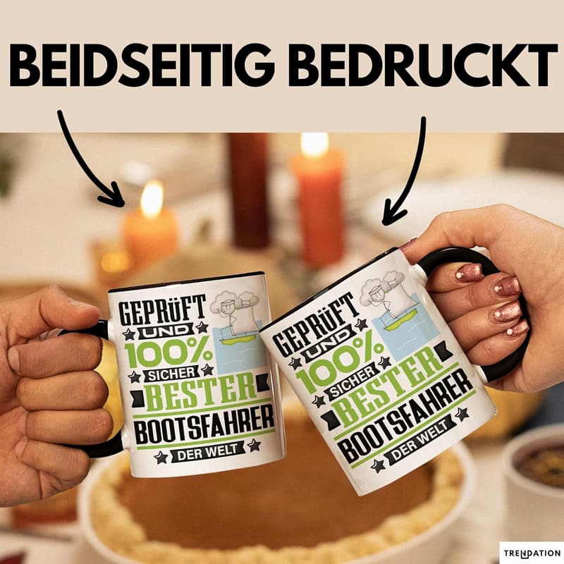 Lustiges Geschenk für Bootsfahrer – Tasse 