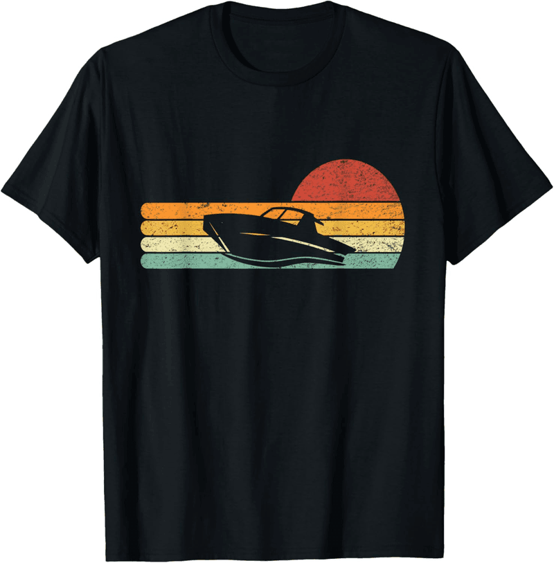Retro Motorbootfahrer T-Shirt für Sportboot-Liebhaber