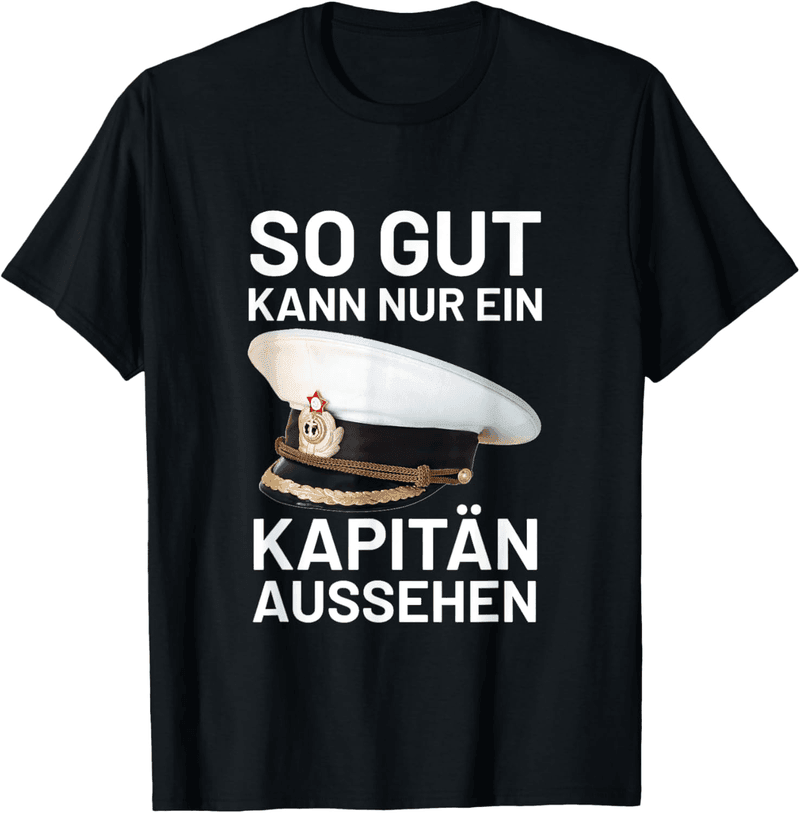 Kapitän T-Shirt mit Segelschiff-Design