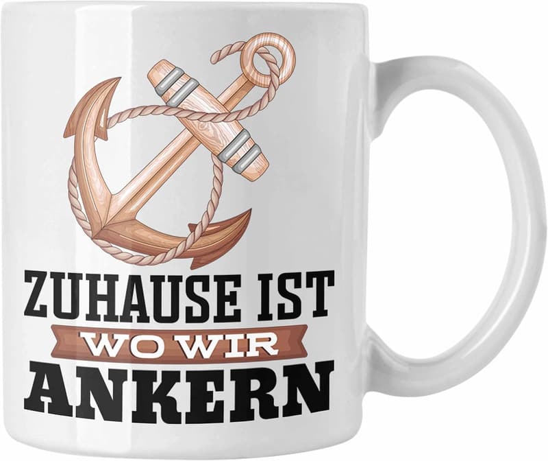 Kapitän Tasse – Segel Geschenk für Bootsliebhaber