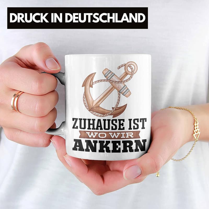 Kapitän Tasse – Segel Geschenk für Bootsliebhaber