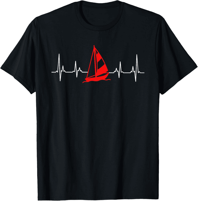 Segelboot Herzschlag T-Shirt für Segler