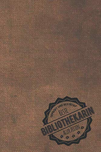 Notizbuch für Bibliothekarinnen mit To-Do-Liste - ideales Geschenk