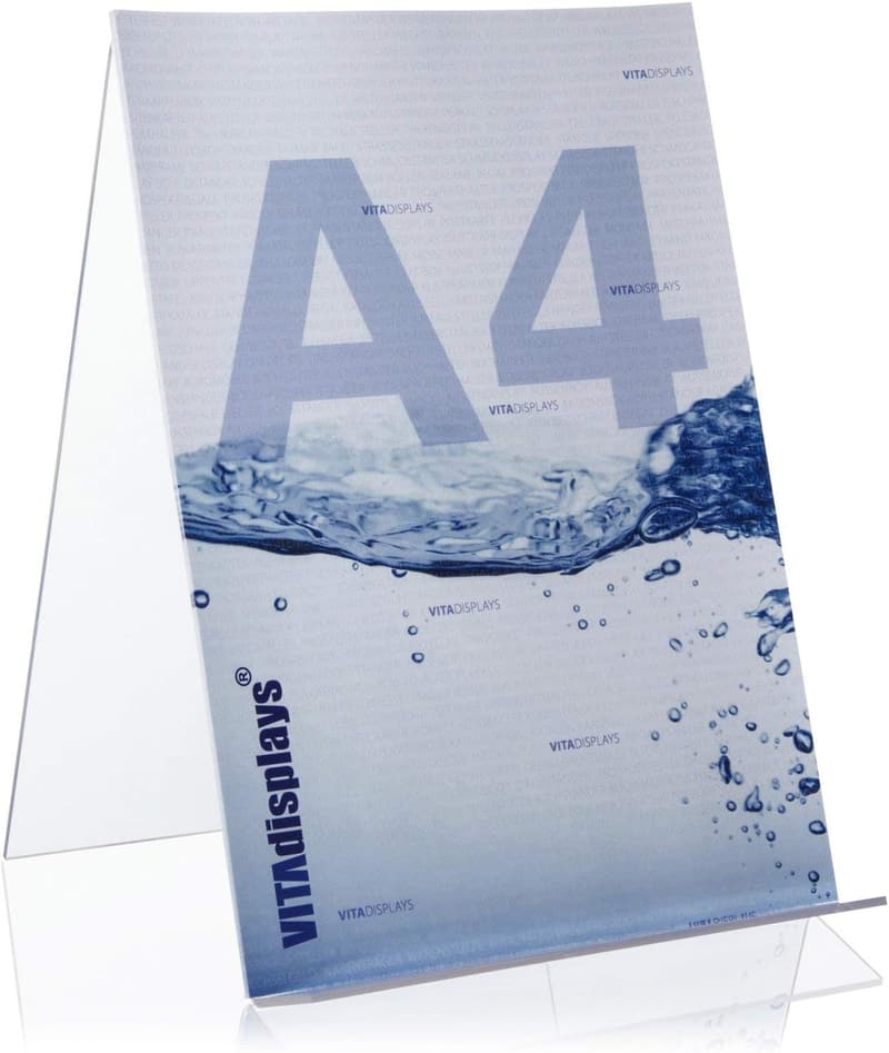 Buchaufsteller aus PLEXIGLAS® im DIN A4 Format