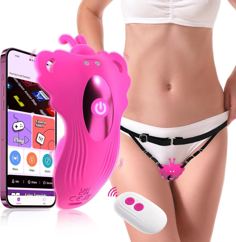 Erotisches Spielzeugset: Butterfly Vibrator mit 10 Vibrationsmodi für Paare
