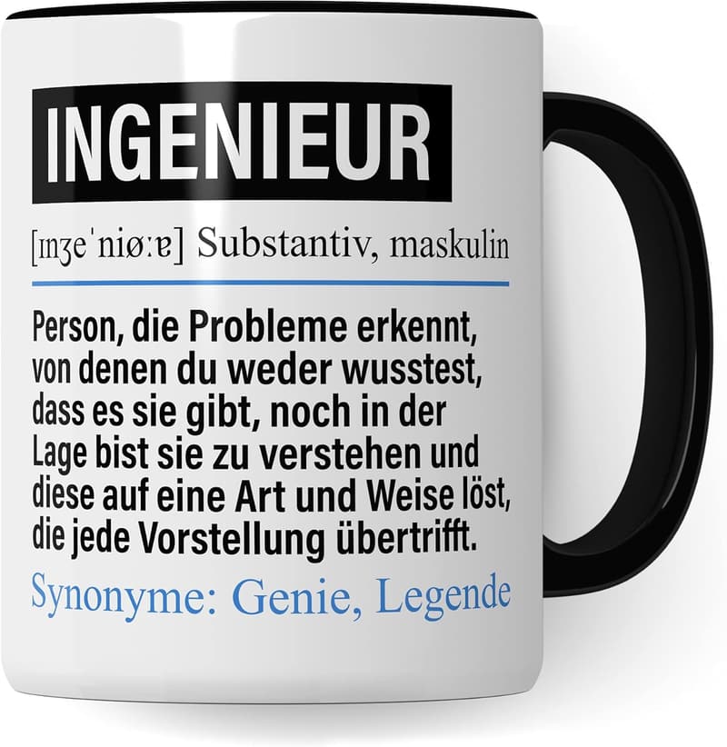 Lustige Ingenieurtasse für Bauingenieure – ideales Geschenk