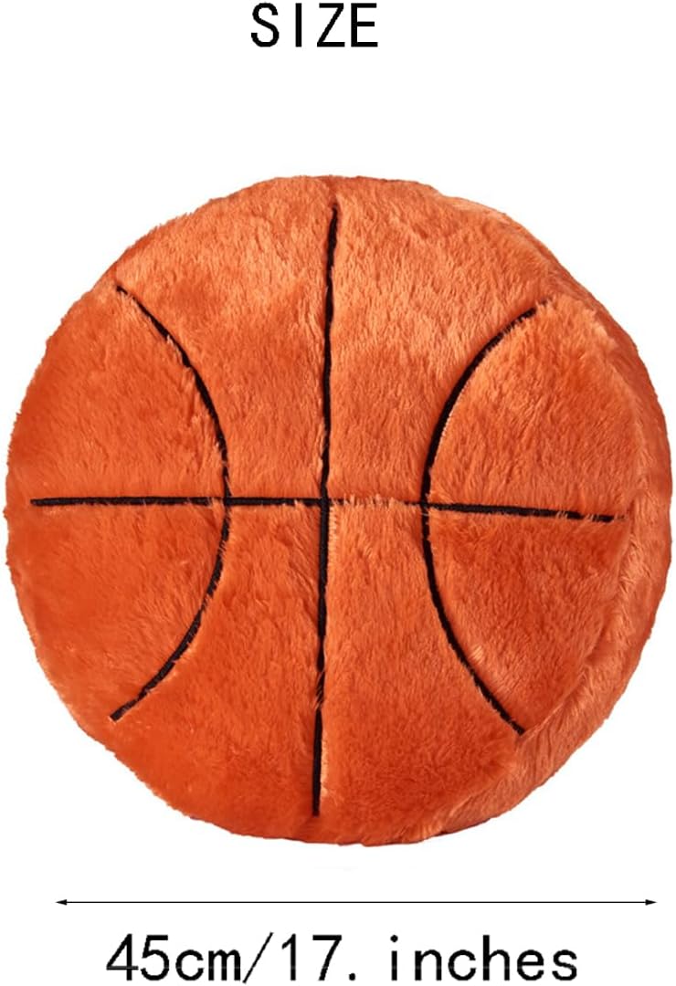 Basketball-Kissen 45 x 45 cm – Flauschige Deko für Basketball-Fans