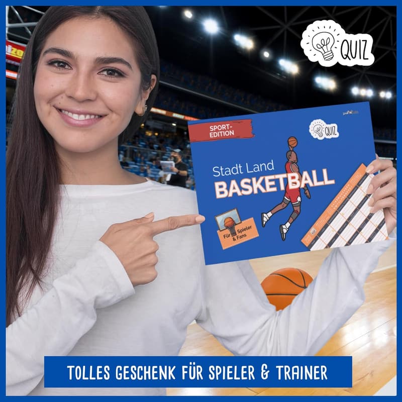 Basketball Quizspiel für Spieler, Trainer & Fans - 50 Blatt DIN A4