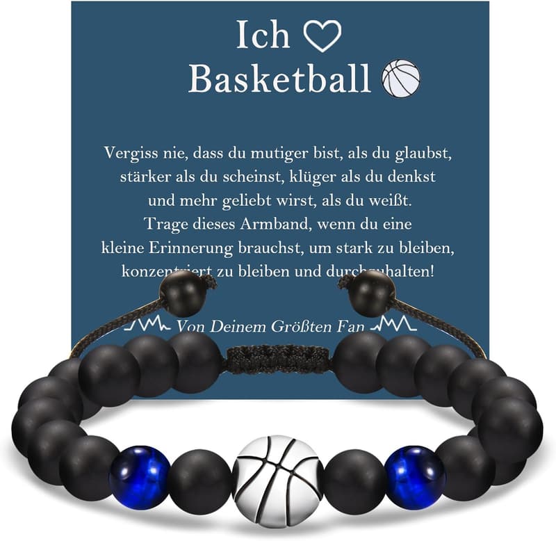 Fussball Armband für Jungen - Geschenk zum Geburtstag oder Abschluss
