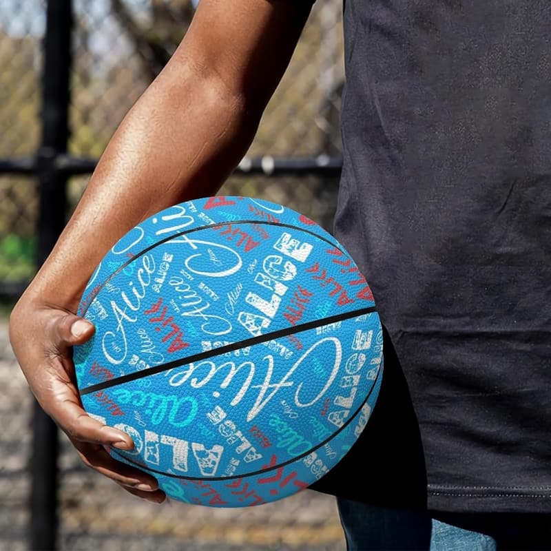 Personalisierter Basketball mit Namen – Geburtstagsgeschenk für Basketballfans