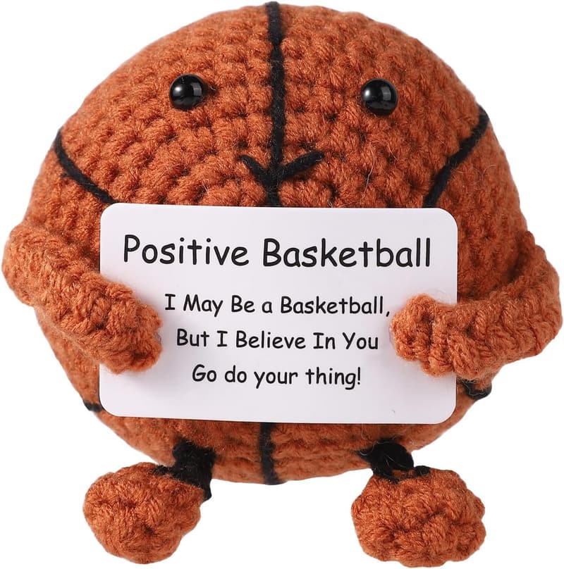 Gehäkelter Basketball zur emotionalen Unterstützung für Kinder und Erwachsene