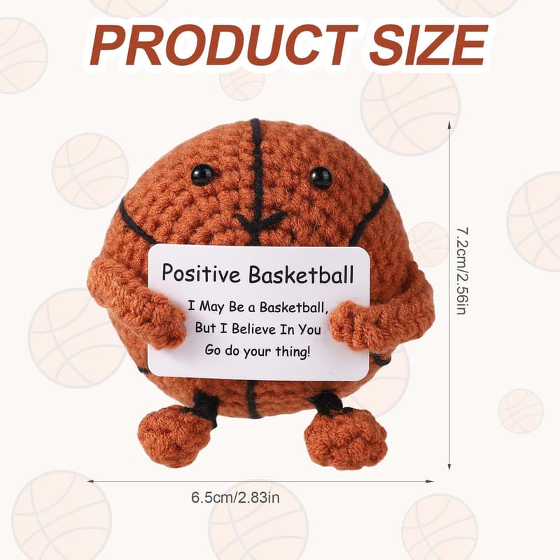 Gehäkelter Basketball zur emotionalen Unterstützung für Kinder und Erwachsene
