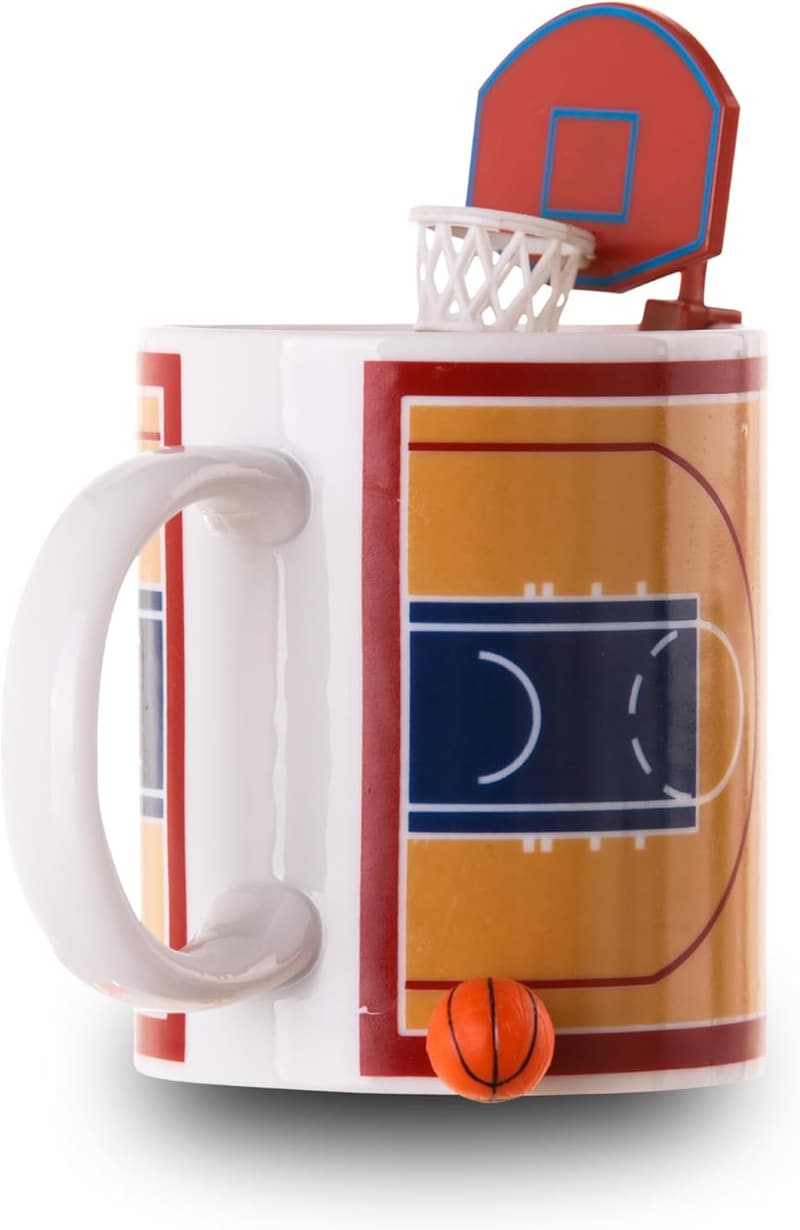 Basketball Kaffeetasse mit Korb und Ball für Fans