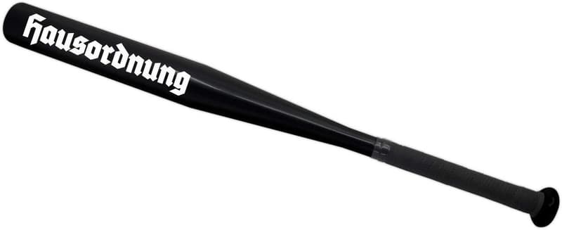 Schwarzer Baseballschläger für Sport und Freizeit, 65 cm
