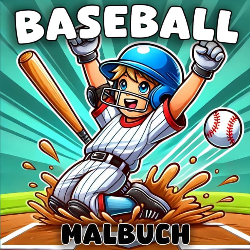 Baseball Malbuch für Fans – Spannender Malspaß für alle Altersgruppen