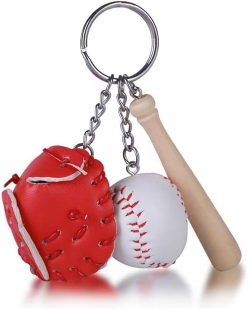 Baseball Schlüsselanhänger aus PU-Leder für Sportfans