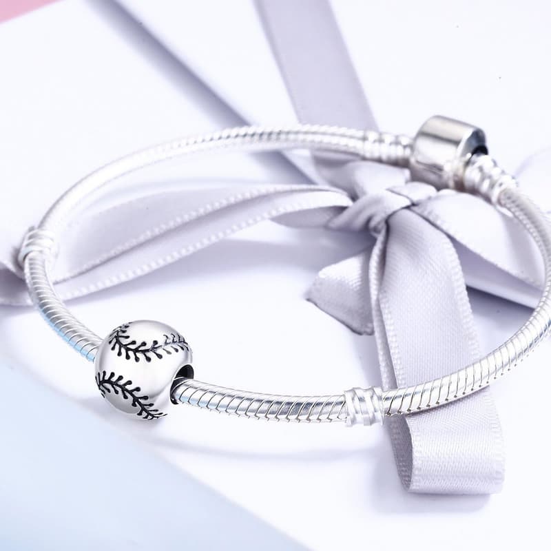 Volleyball Charms für Pandora Armbänder aus 925 Sterling Silber für Frauen