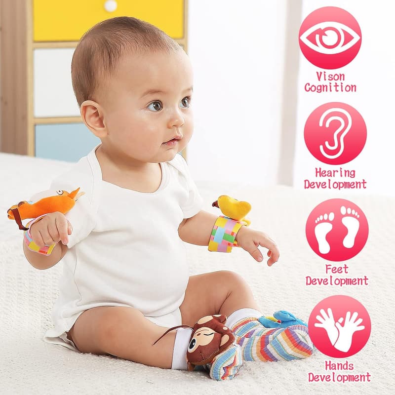 Sensorisches Entwicklungsspielzeug für Babys 0–12 Monate