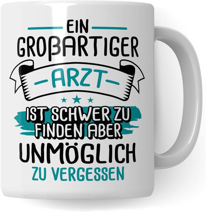 Dankeschön-Tasse für Ärzte – Unvergesslicher Spruch für Kaffeegenuss