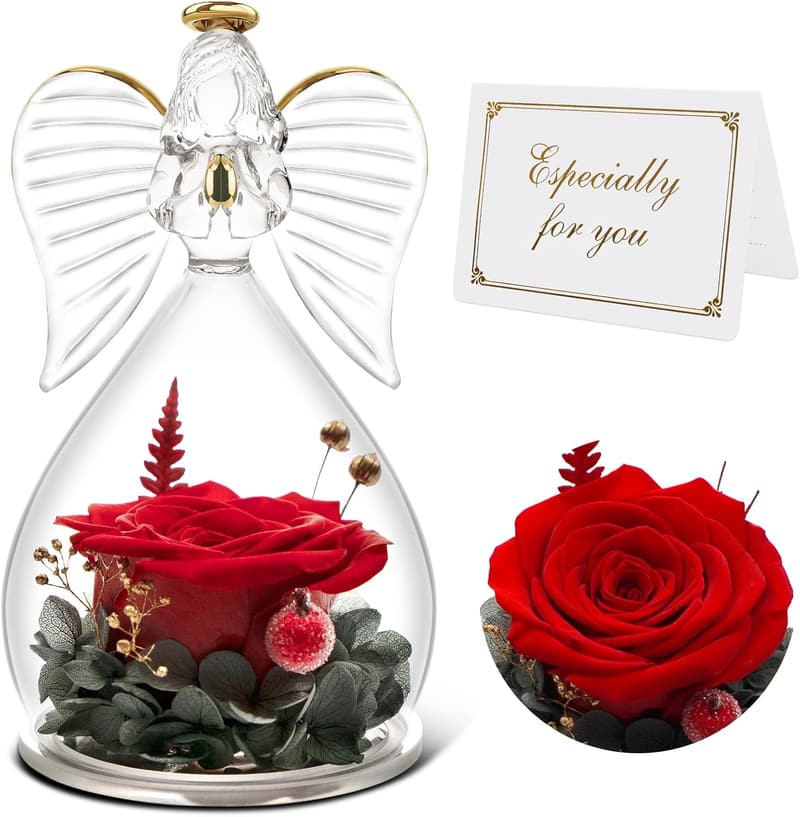 Ewige Rose im Glas - Originelles Geburtstagsgeschenk für Frauen