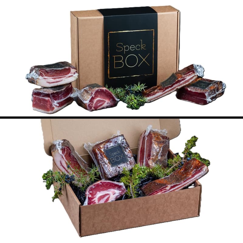 Südtiroler Speck-Feinkostpaket – 5 Sorten, 8+ Monate gereift