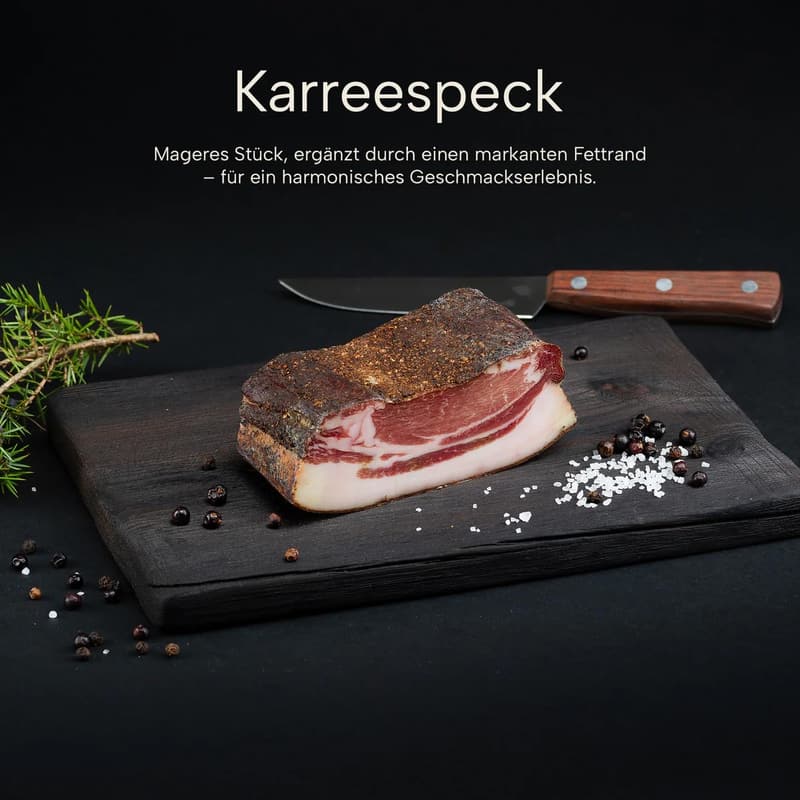 Südtiroler Speck-Feinkostpaket – 5 Sorten, 8+ Monate gereift