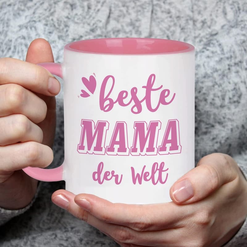 Tassen-Set für Eltern mit Spruch – Geschenk zum Vatertag und Muttertag