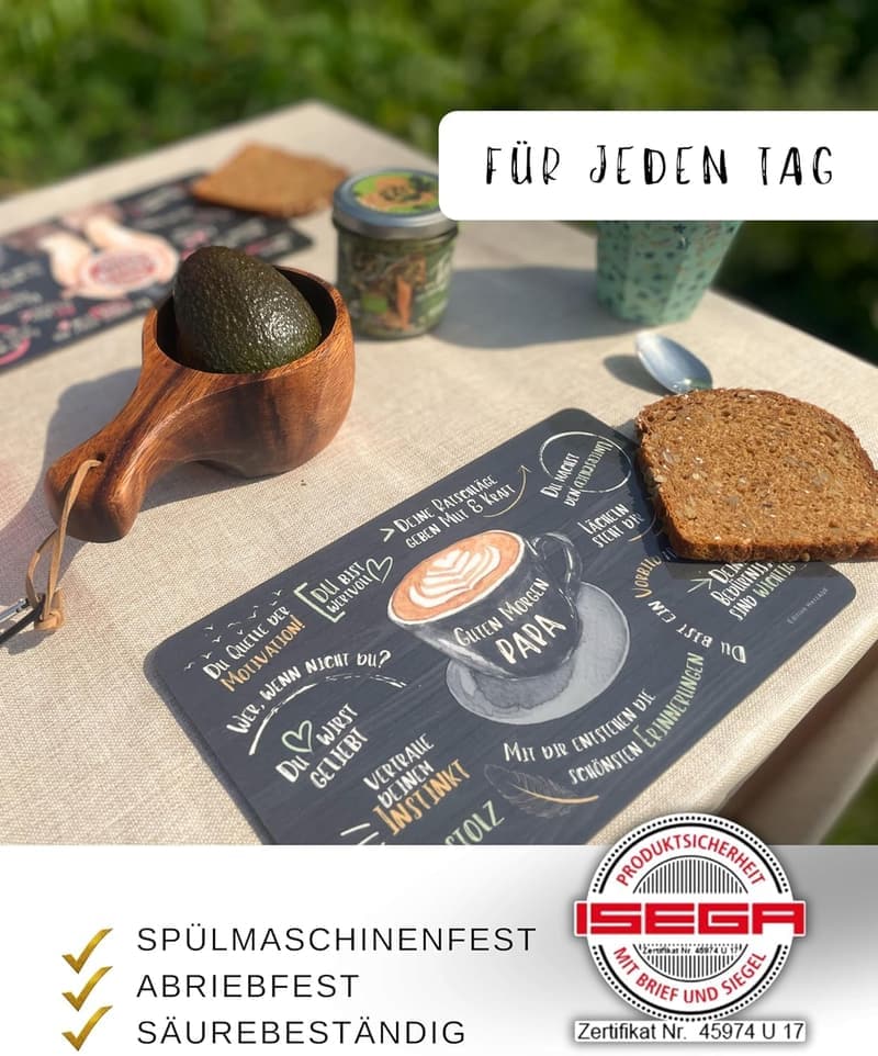 Frühstücksbrettchen Set für frischgebackene Eltern – GUTEN MORGEN
