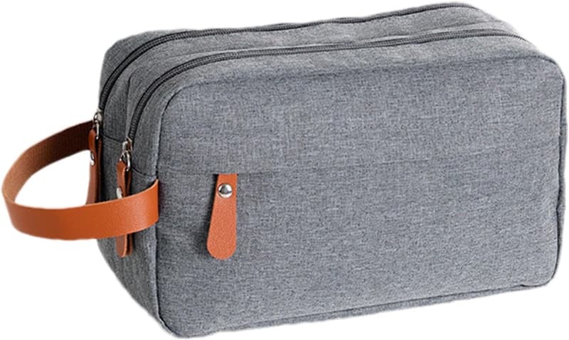 Wasserabweisende Kulturtasche für Herren – Reise-Kulturbeutel mit Trennwand