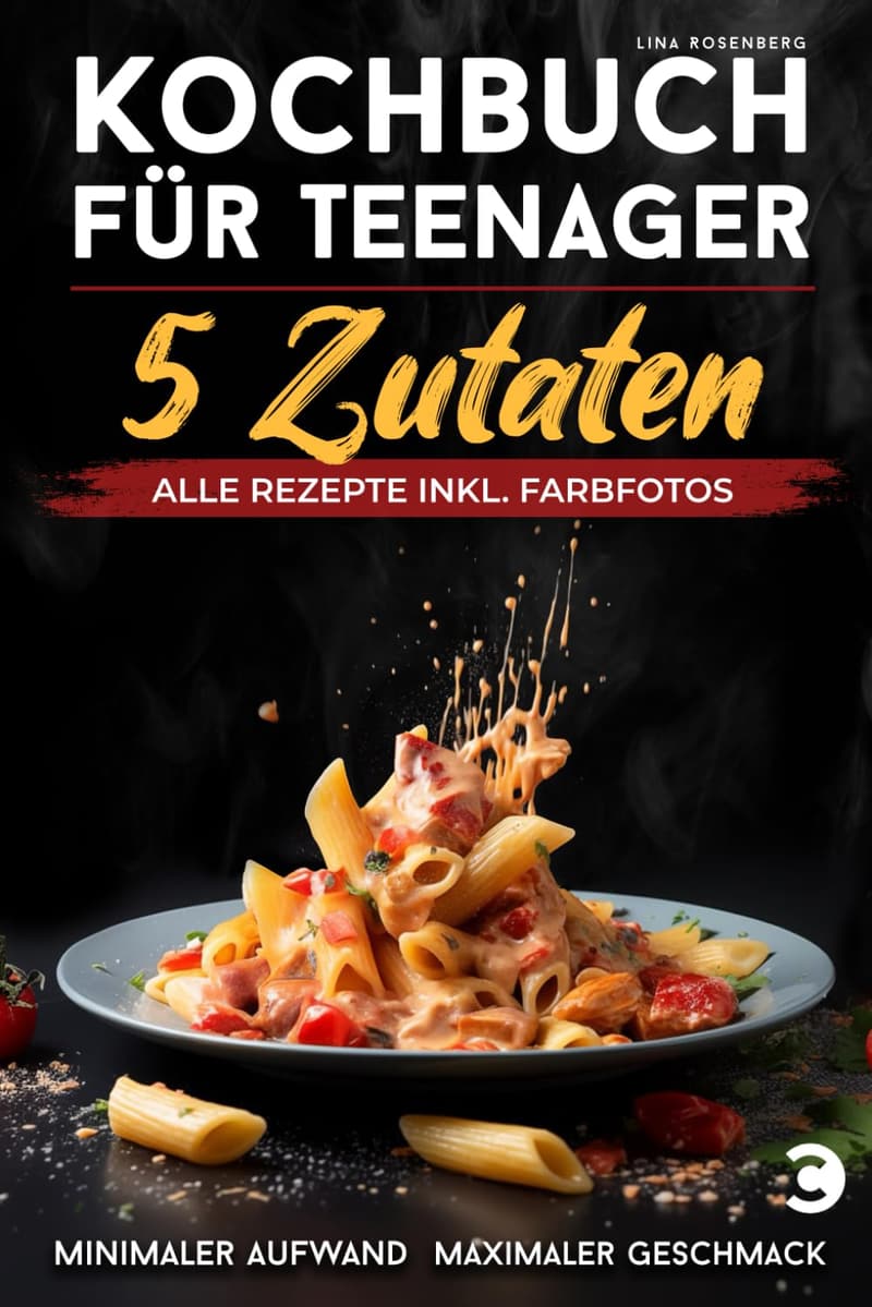 Kochbuch für Teenager: 5-Zutaten-Rezepte mit Farbfotos