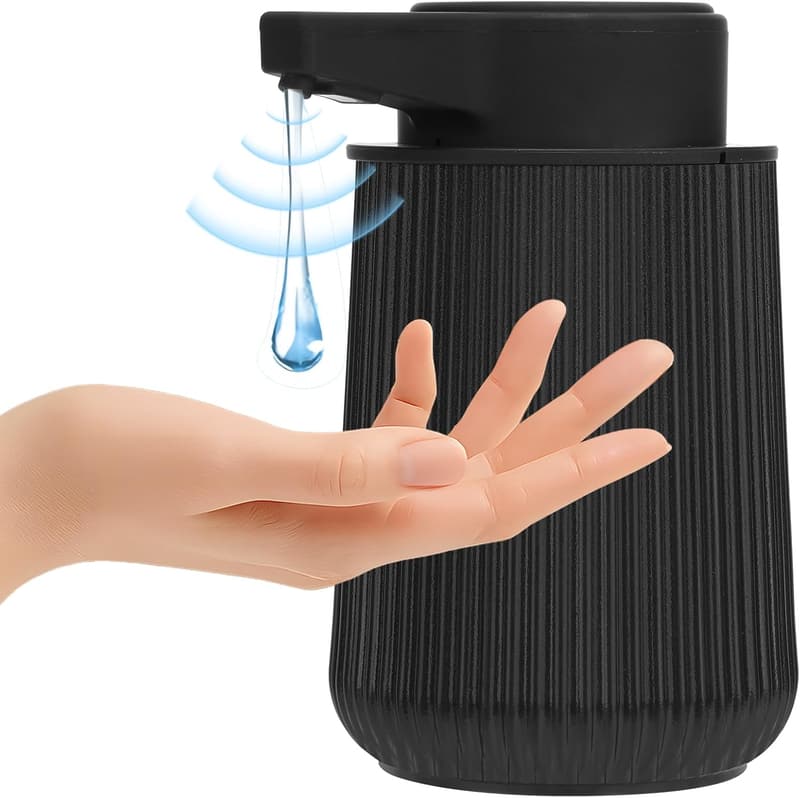 Automatischer Seifenspender 260ml, berührungslos, Schwarz, USB-Aufladung