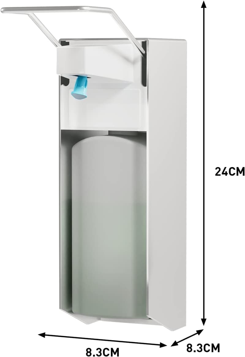 Eurospender für Desinfektionsmittel und Handseifen, 500ML, Wandmontage aus Aluminium