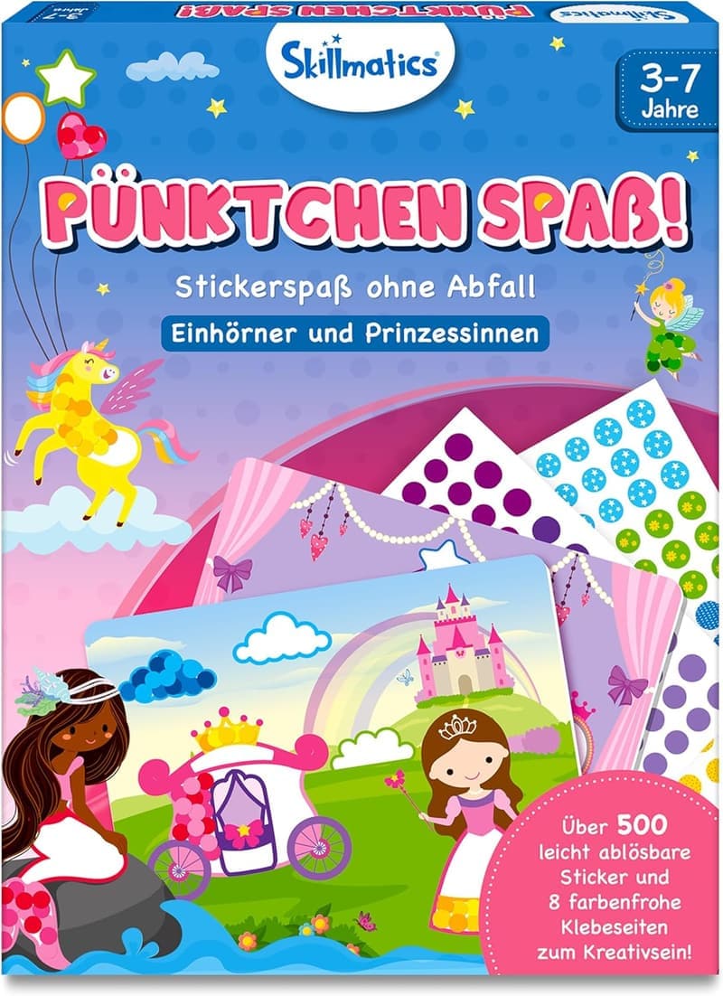 Skillmatics Bastelaktivität – Stickerkunst für Kinder 3-7 Jahre