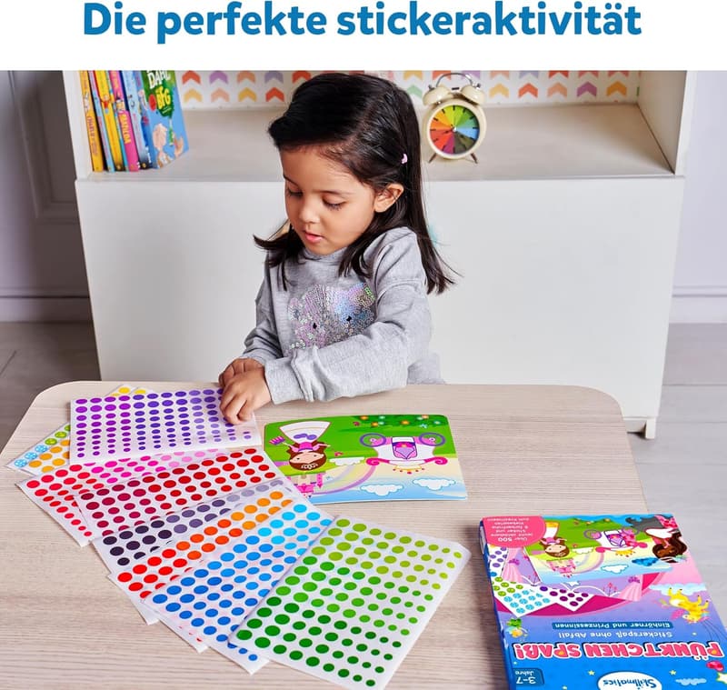Skillmatics Bastelaktivität – Stickerkunst für Kinder 3-7 Jahre