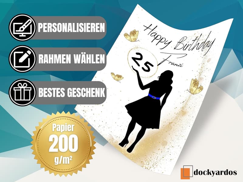 Geldgeschenk zum 25. Geburtstag für Frauen – Kreative Geschenkidee