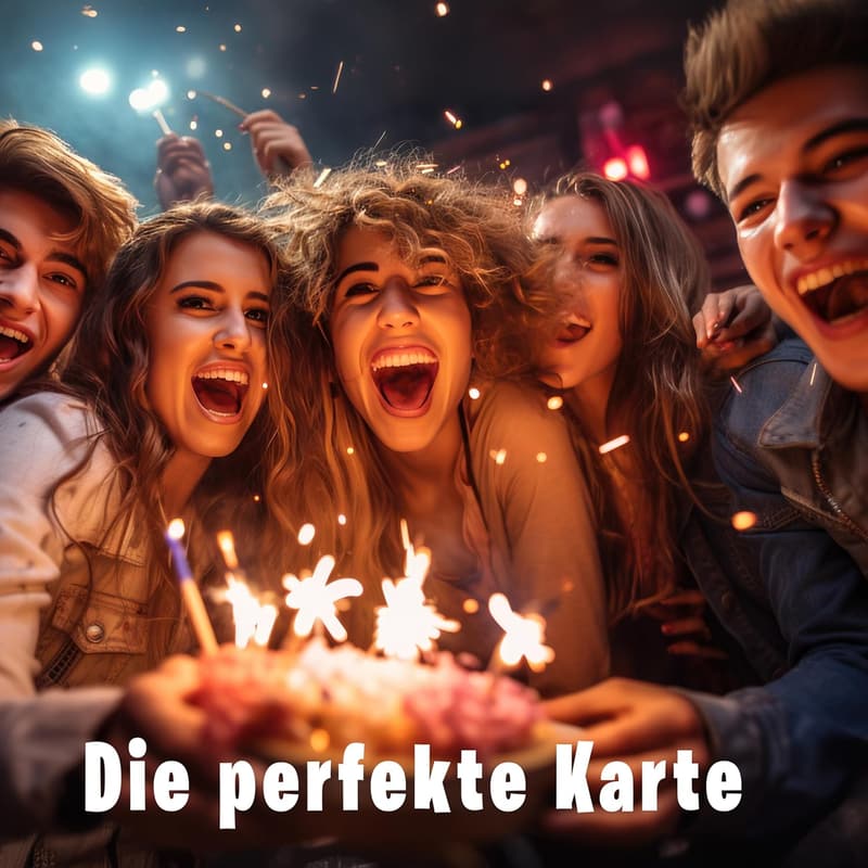 Rätselkarte zum 14. Geburtstag für Teenager