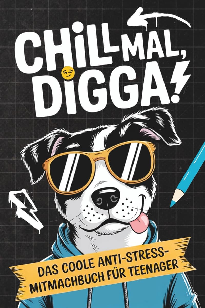 Anti-Stress-Mitmachbuch für Teenager – Lustiges Geschenk gegen Stress
