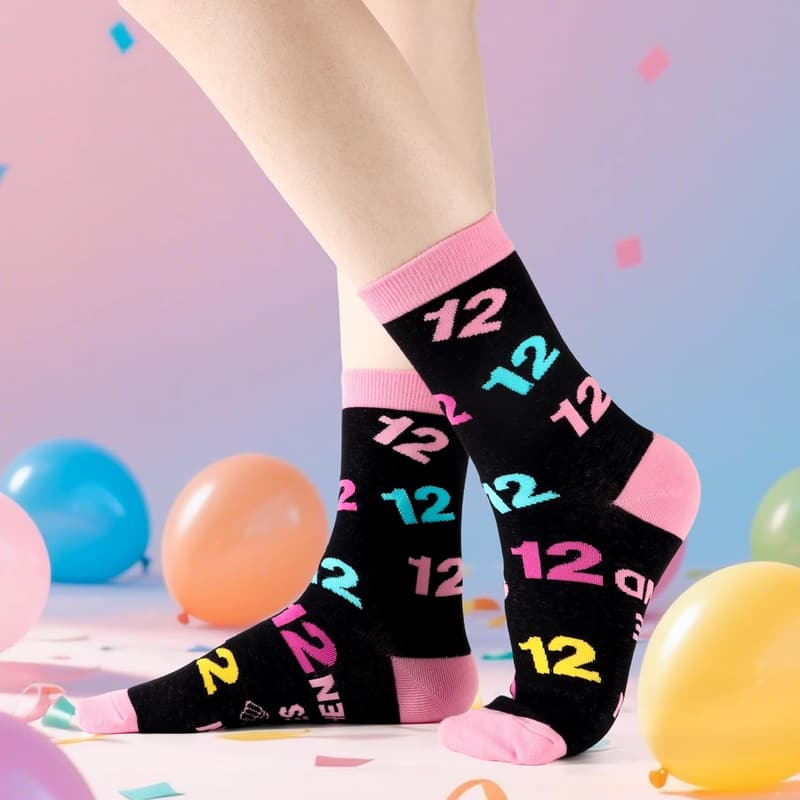 Geschenkidee zum 12. Geburtstag: Baumwoll-Socken für Mädchen