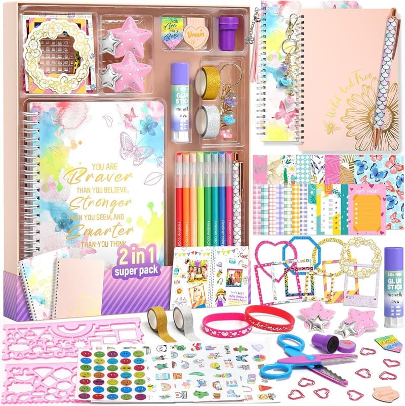 Kreatives DIY Tagebuch Set für Mädchen ab 8 Jahren
