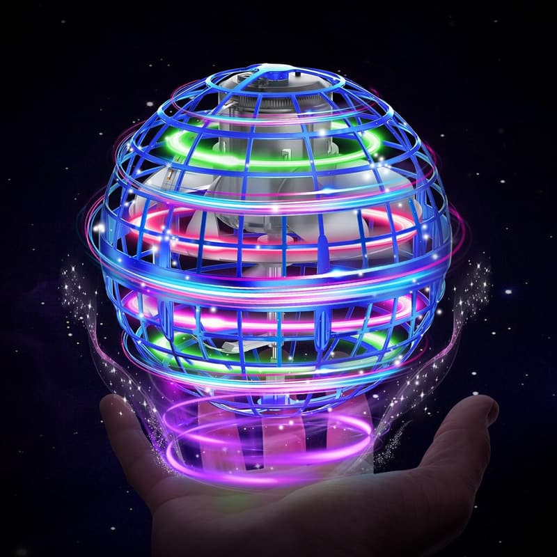 Fliegender Orb Ball mit LED-Beleuchtung – Spielzeug für Jungen und Mädchen 6-12 Jahre
