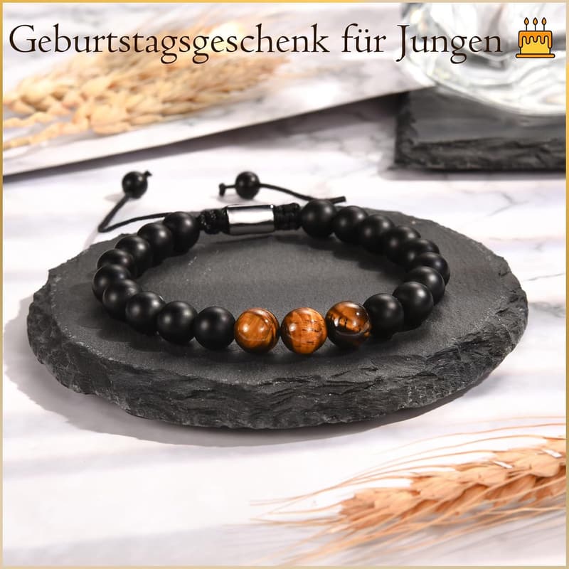 Tigeraugen-Armband als Geburtstagsgeschenk für Jungen (11-21)